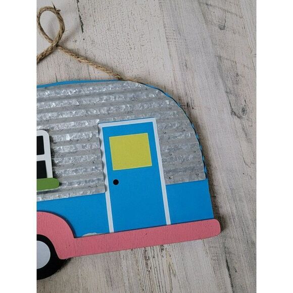 Blue RV‎ camper Woods sign wooden Decor prop - Picture 3 of 4